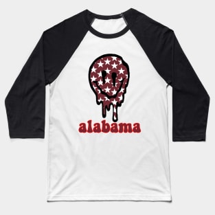 alabama drippy smiley Baseball T-Shirt